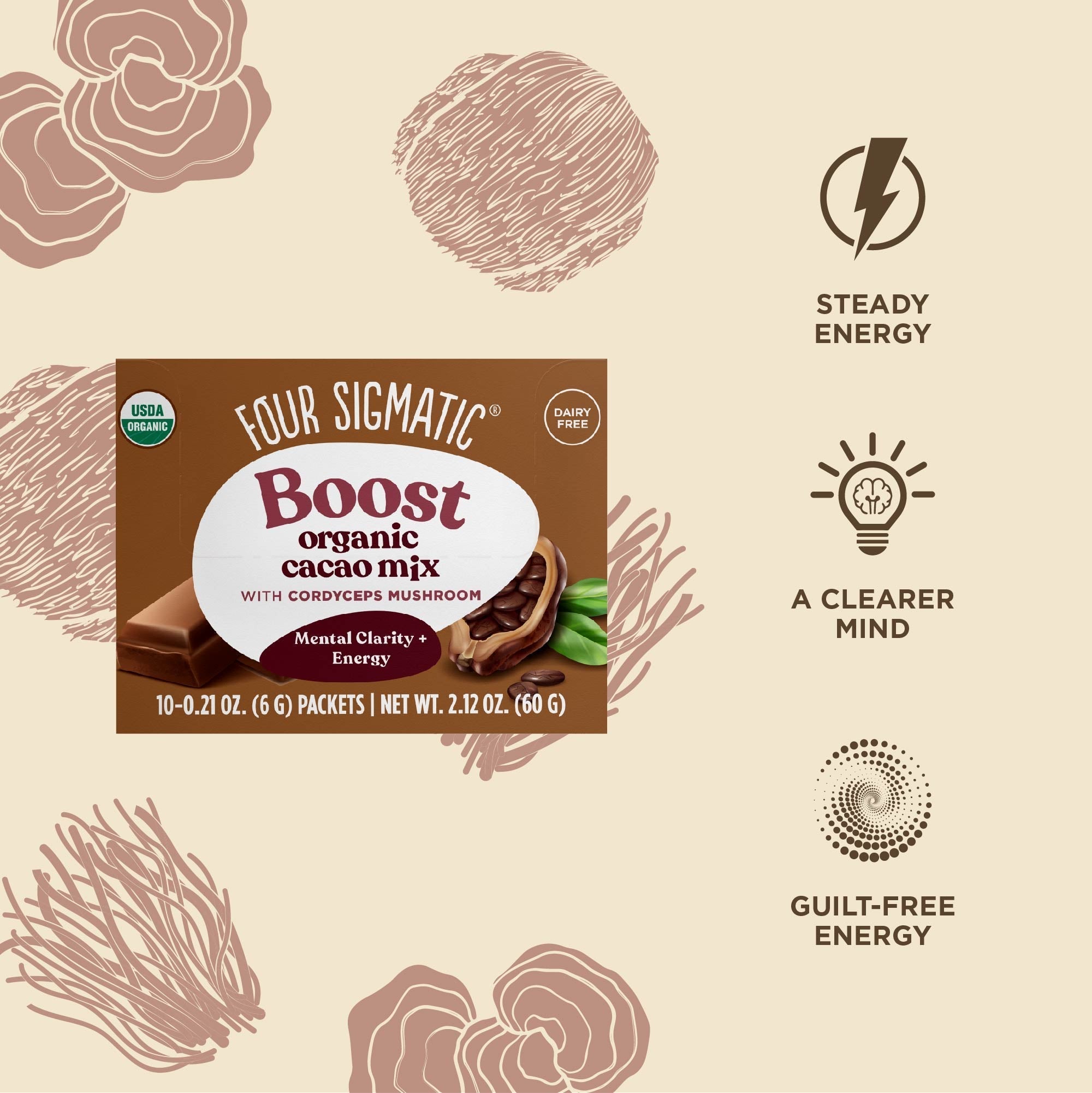 Boost Cacao, Packets - Adaptogenic Blend