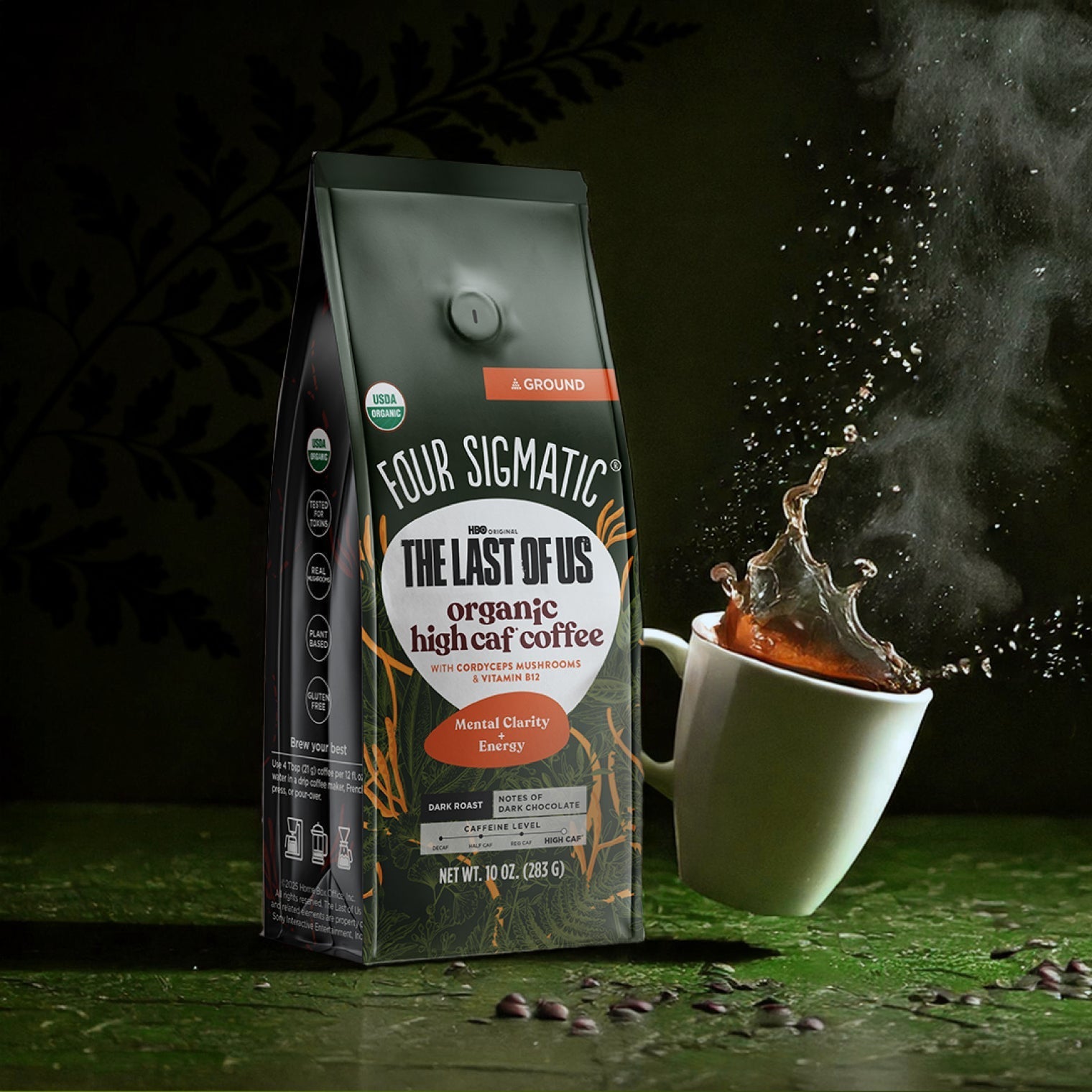 HBO Original The Last Of Us - Organic High Caf Ground Coffee - Smooth Coffee