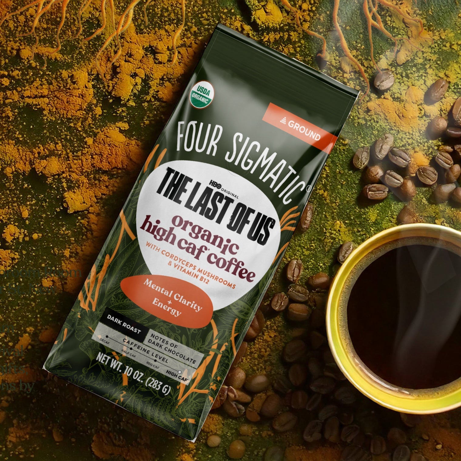 HBO Original The Last Of Us - Organic High Caf Ground Coffee - Smooth Coffee
