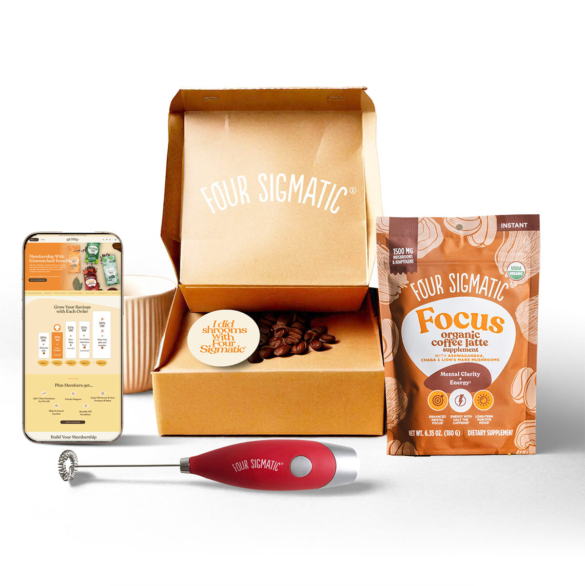 Mushroom Coffee Starter Kit - Low Caffeine