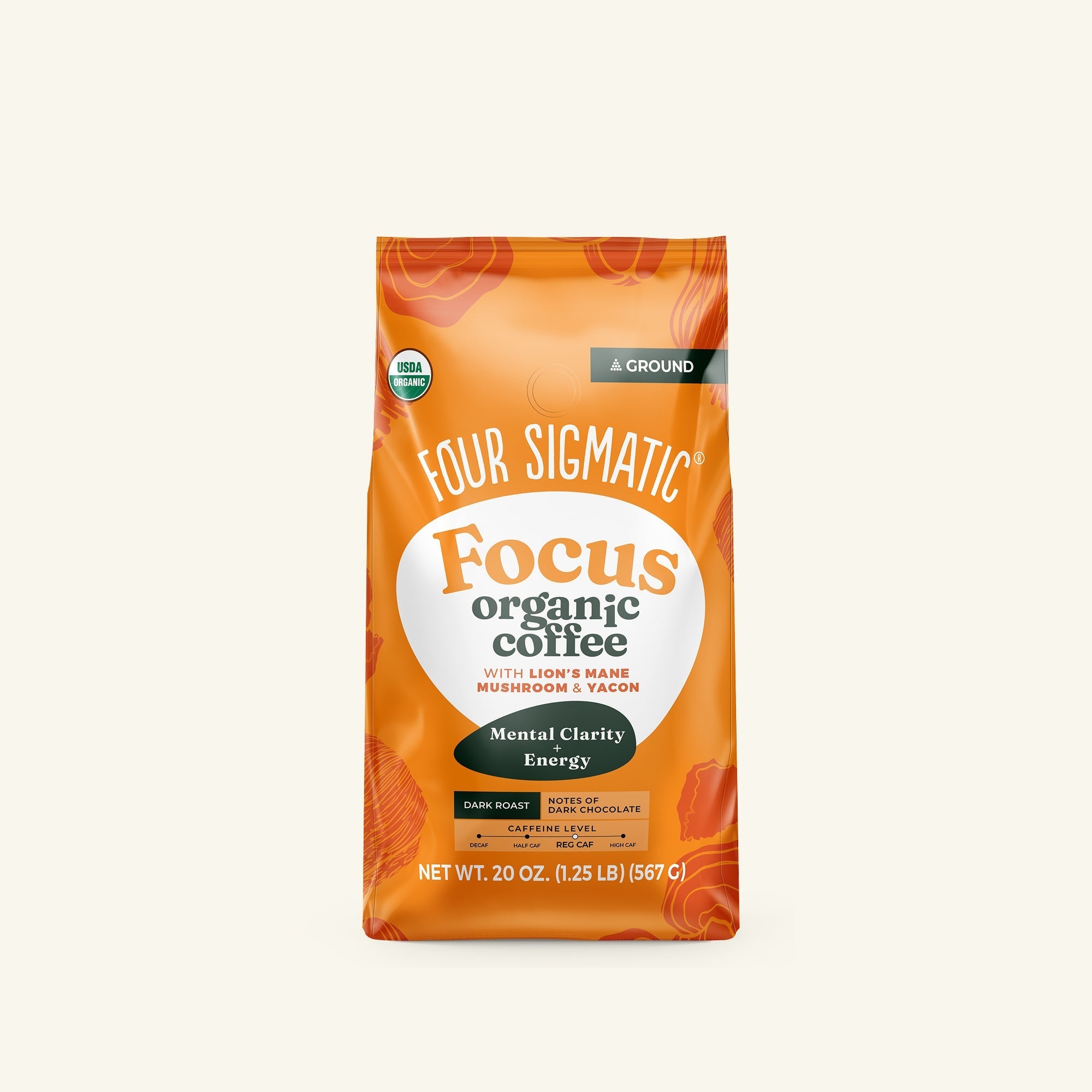 Focus Ground Coffee - Dark (20oz) - Rich Flavor