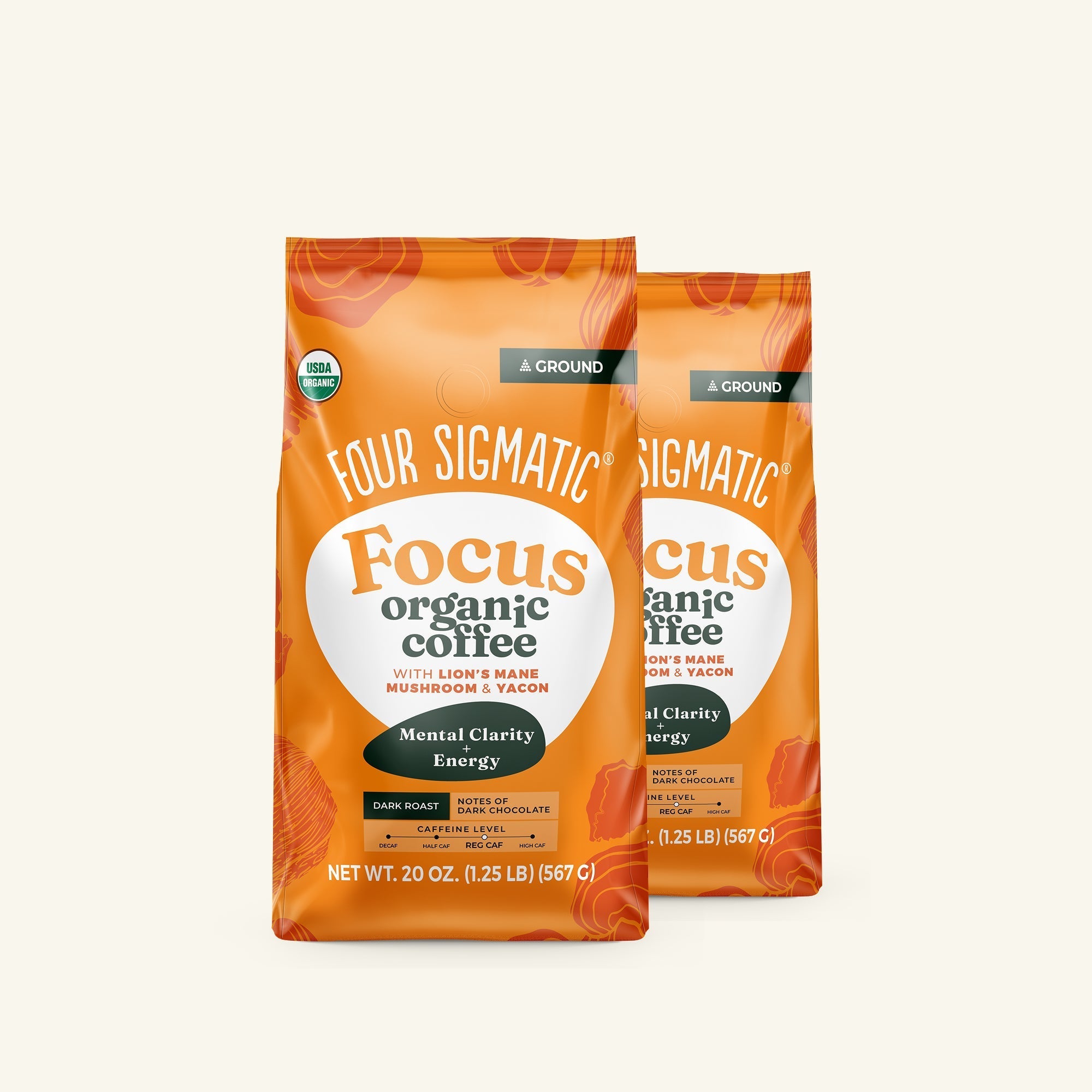 Focus Ground Coffee - Dark (20oz) - Rich Flavor