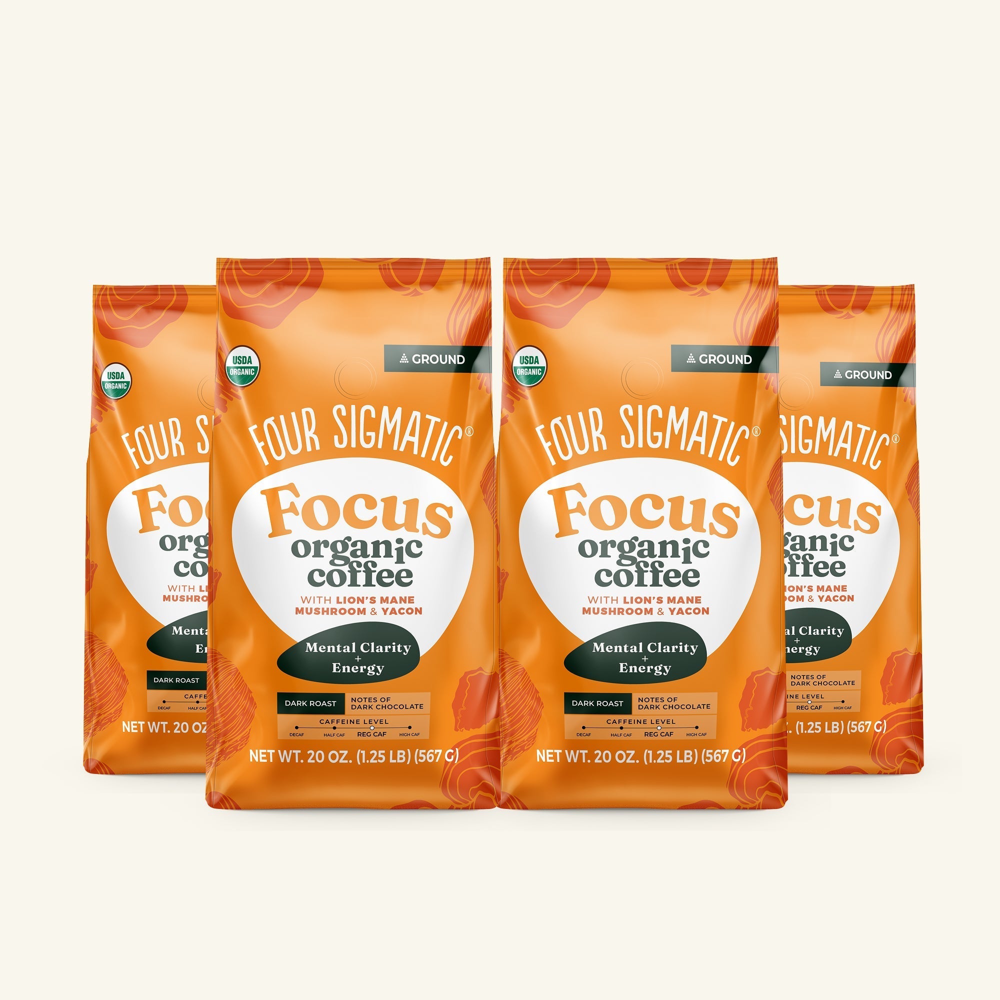 Focus Ground Coffee - Dark (20oz) - Rich Flavor