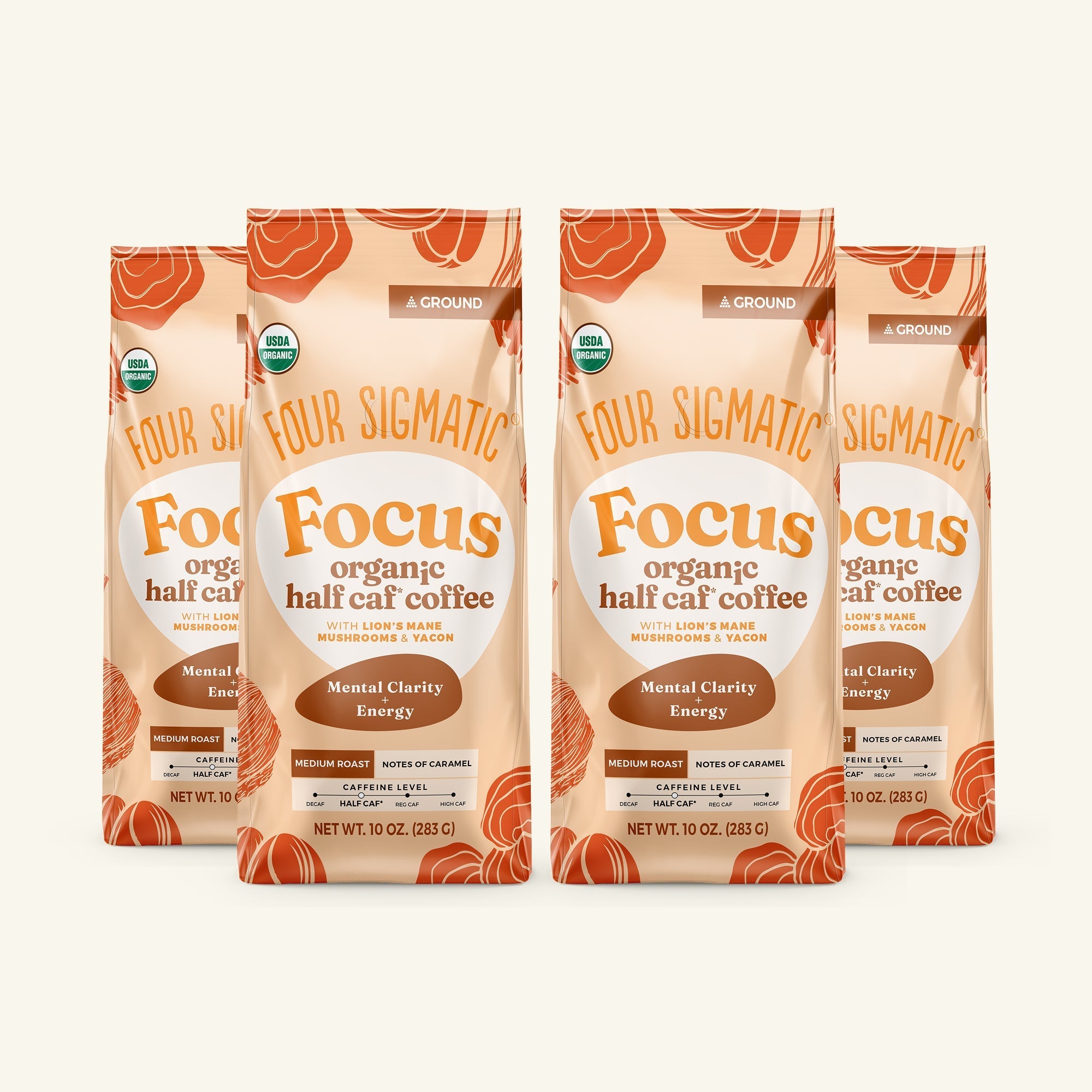 Focus Half Caf Ground Coffee - Medium - Daily Energy