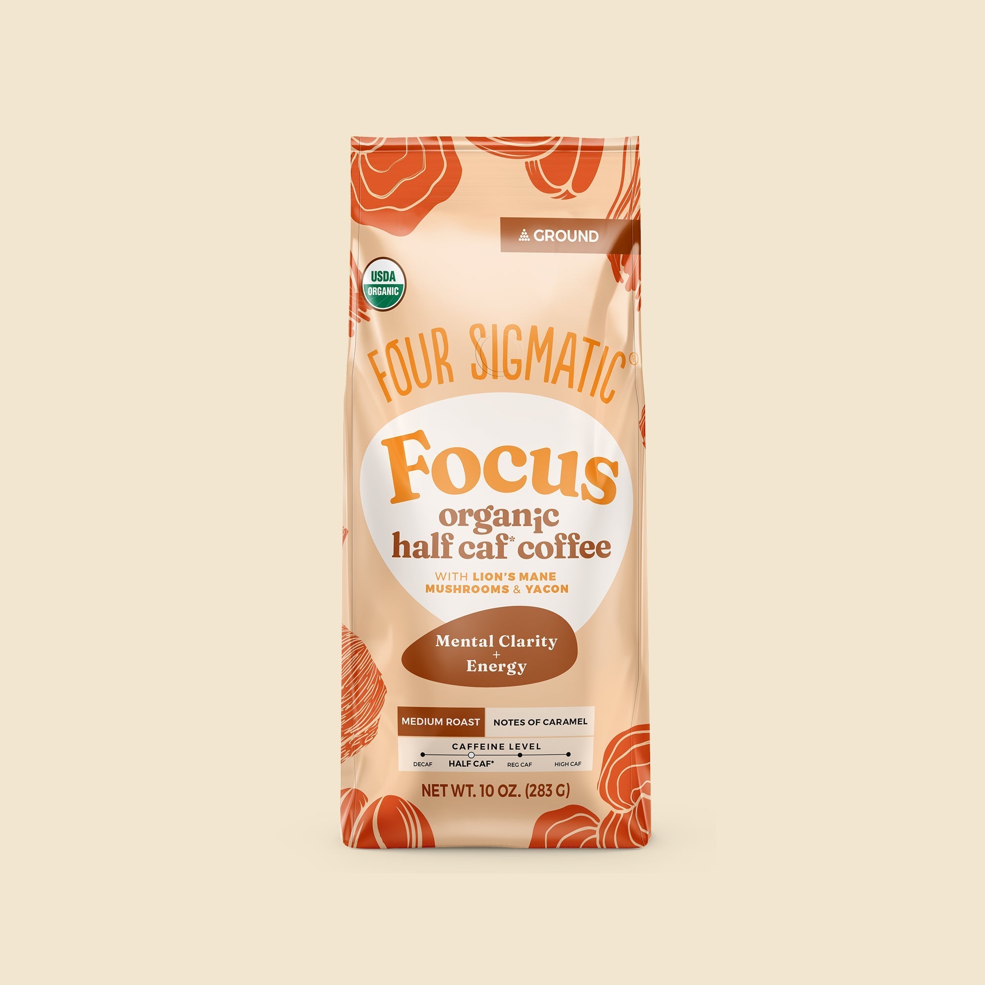 Focus Half Caf Ground Coffee - Medium - Daily Energy