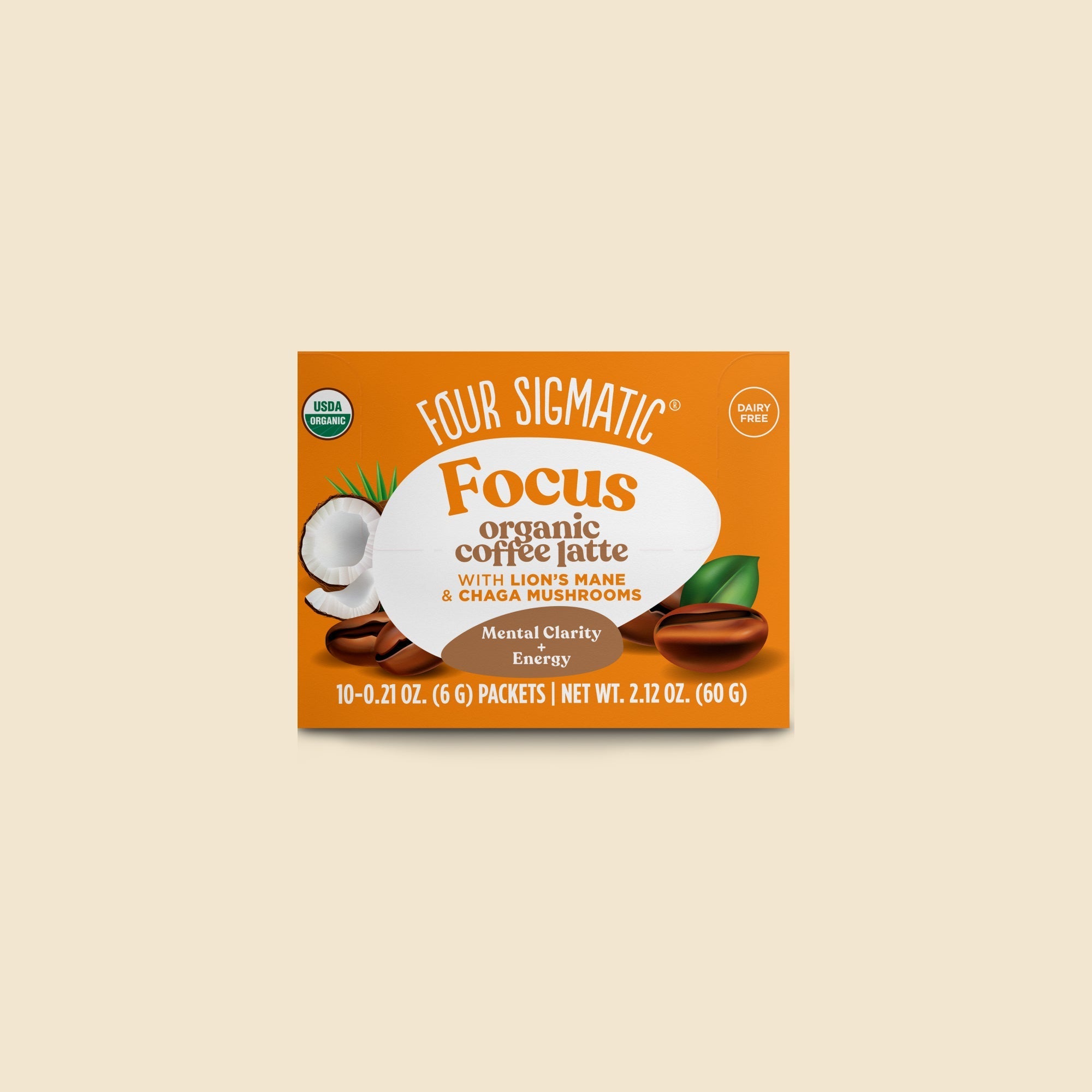 Focus Instant Coffee Latte, Packets - Everyday Coffee