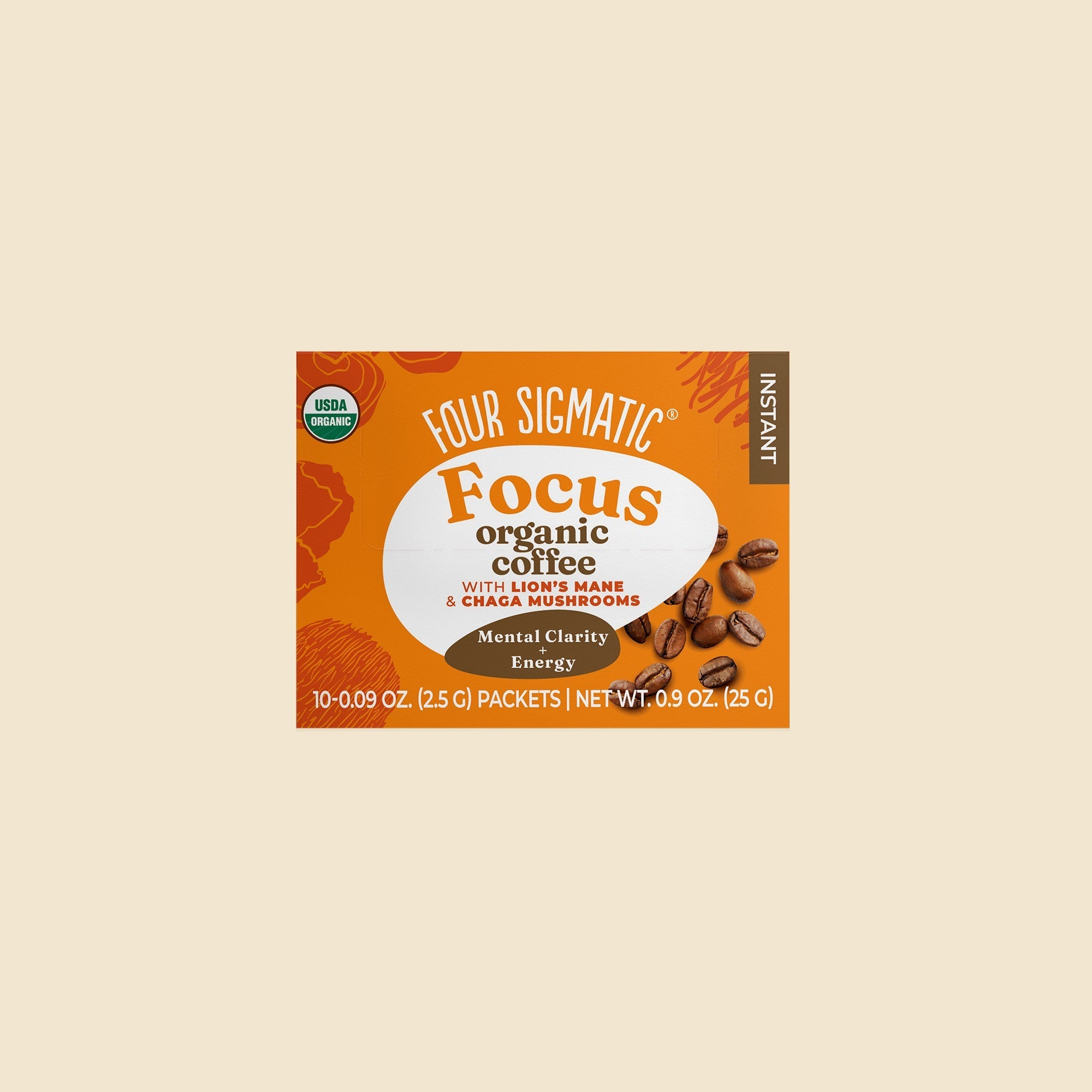 Focus Instant Coffee, Packets - Wellness Coffee