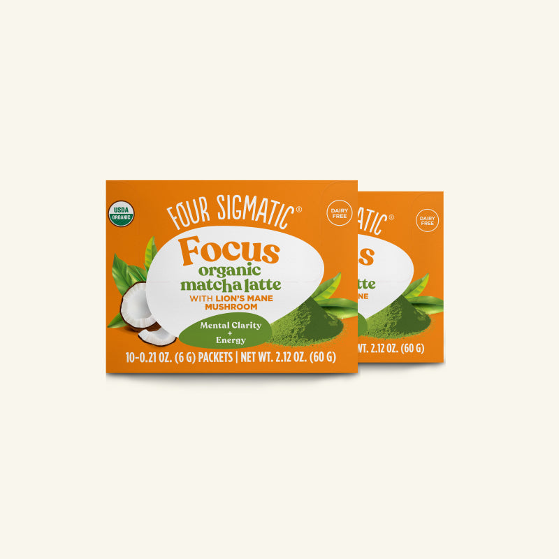 Focus Matcha Latte, Packets - Mushroom Coffee