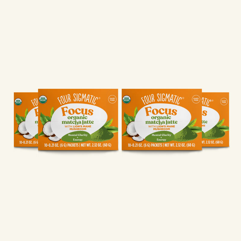 Focus Matcha Latte, Packets - Mushroom Coffee