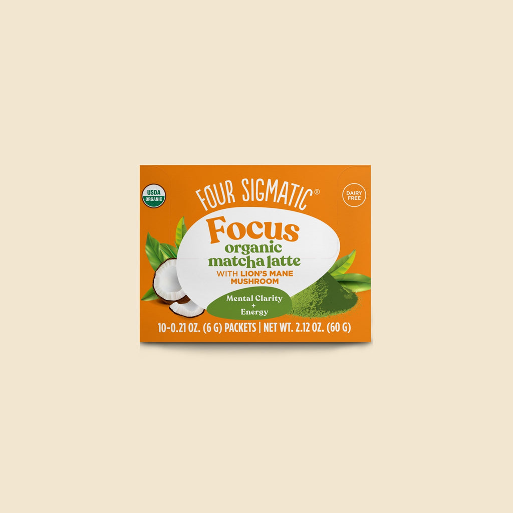 Focus Matcha Latte, Packets - Mushroom Coffee