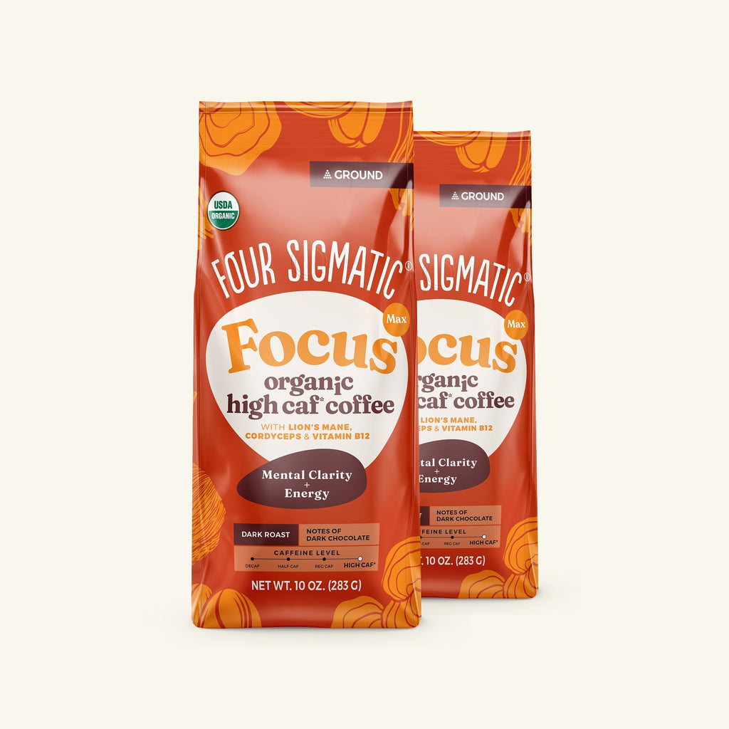 Focus Max High Caf Ground Coffee - Dark - For Morning Focus