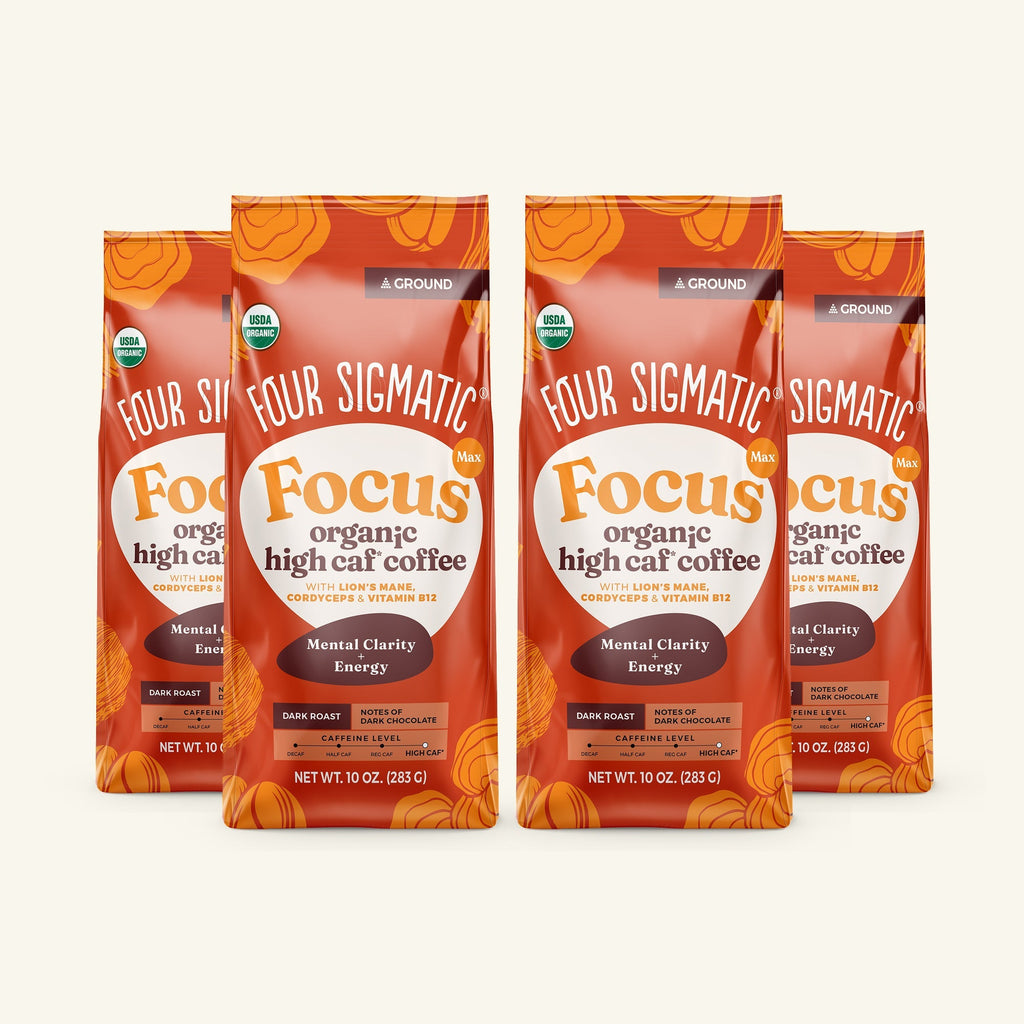 Focus Max High Caf Ground Coffee - Dark - For Morning Focus