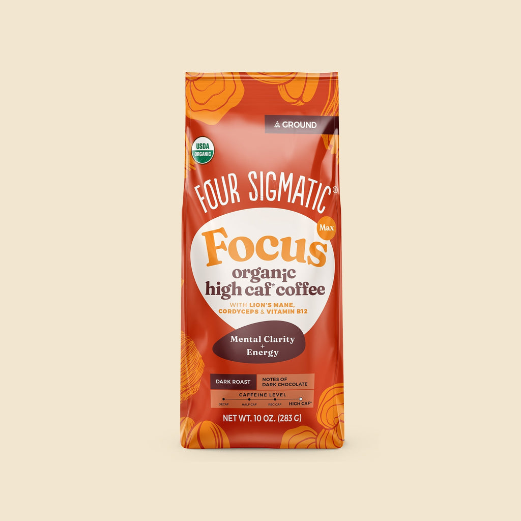 Focus Max High Caf Ground Coffee - Dark - For Morning Focus