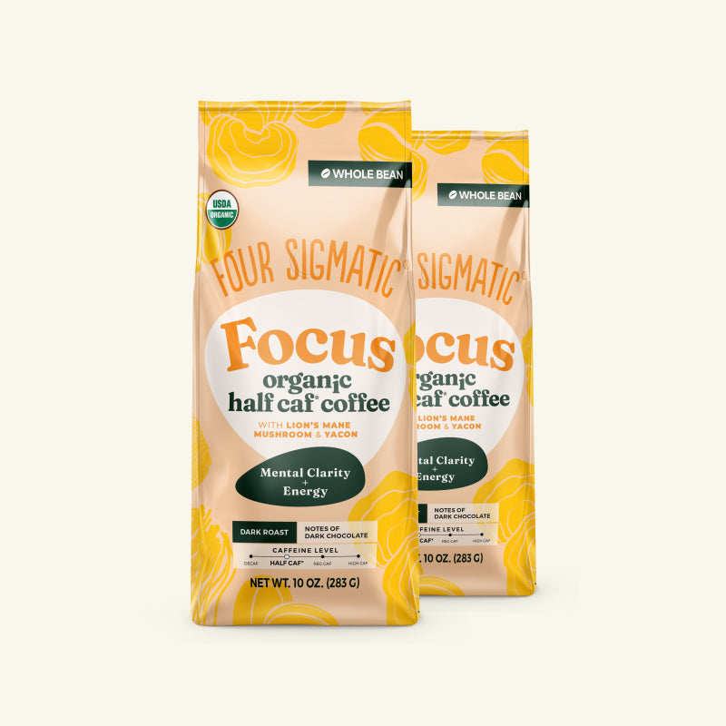 Focus Half Caf Whole Bean Coffee - Morning Focus