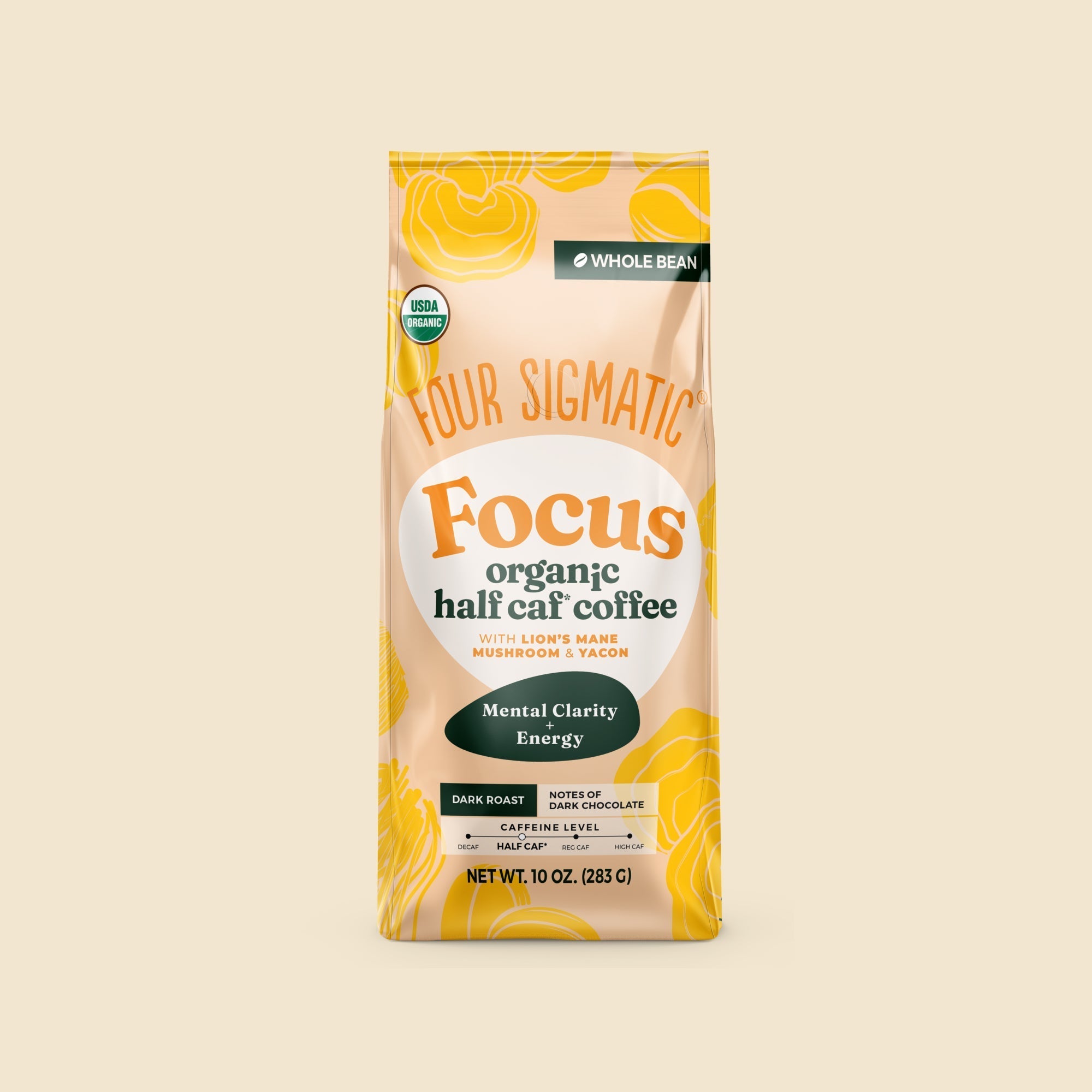 Focus Half Caf Whole Bean Coffee - Morning Focus